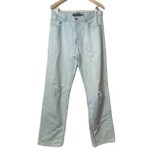 Calvin Klein Jeans Light Wash With Surf Repair Size 33